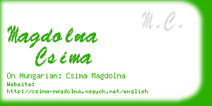 magdolna csima business card